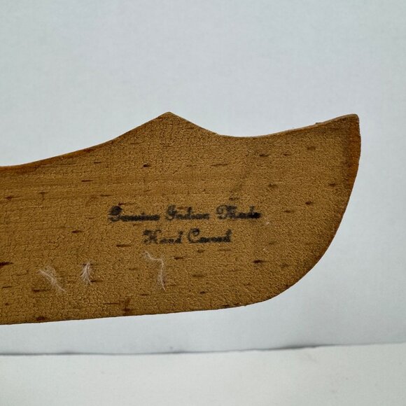 Vintage Hand Carved Wood Totem Pole Souvenir Jackson Wy Southwest Cabin Decor - Picture 6 of 9